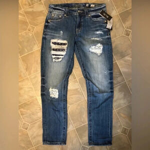 Miss Me Boyfriend Ankle Jeans new